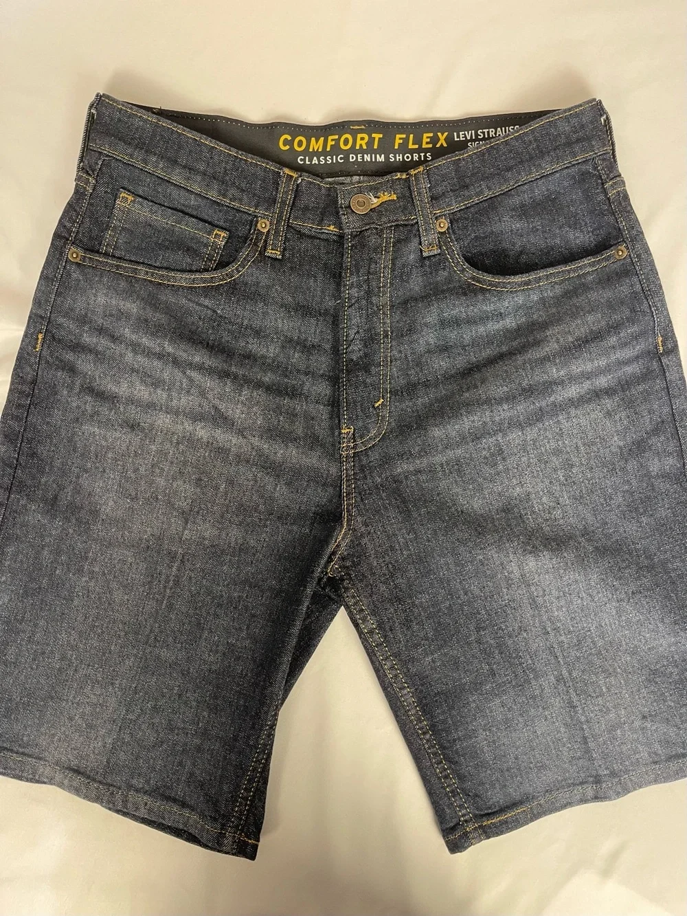 Levi's Dark Blue Denim Jean Shorts
